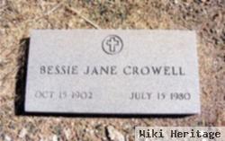 Bessie Jane Whittenburg Crowell