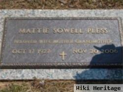 Mattie L Sowell Pless