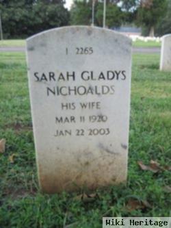 Sarah Gladys Nichoalds