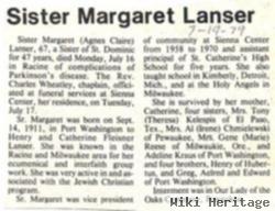 Sr Margaret Lanser