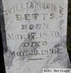 Williamson F Betts