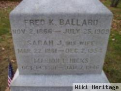 Sarah Jane Hinds Ballard