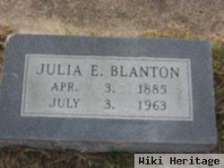 Julia E Gwynn Blanton