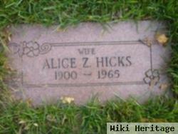 Alice Z Hicks