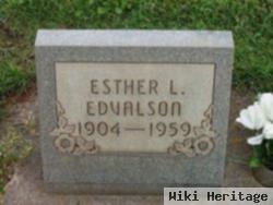 Esther L Edvalson