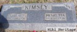 Henry Etta "henrietta" Johnson Kimsey