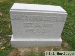 Jane Rankin Coleman