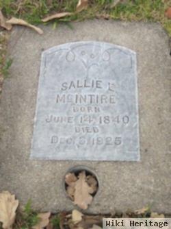 Sallie E Mcintire