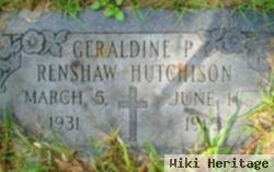 Geraldine P Renshaw Hutchison