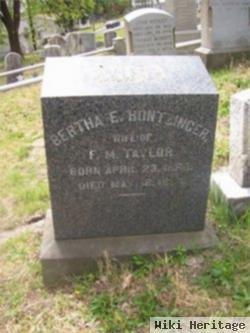 Bertha E. Huntzinger Taylor