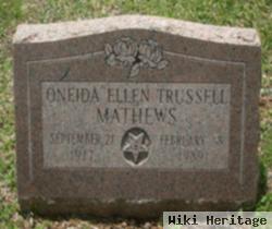 Oneida Ellen Trussell Mathews