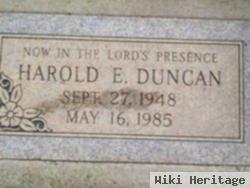 Harold E Duncan