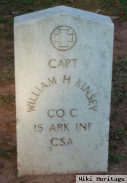 Capt William H Kinsey