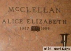 Alice Elizabeth Mcclellan