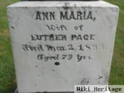 Anne Maria Tracy Page