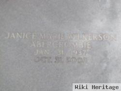 Janice Marie Wilkerson Abercrombie