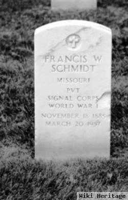 Francis W Schmidt