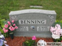 Merle E Benning
