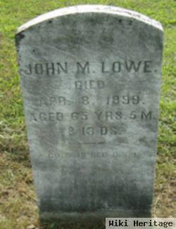 John M Lowe