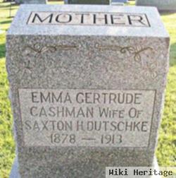 Emma Gertrude Cashman Dutschke