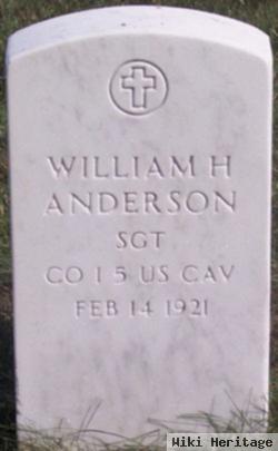 Sgt William H Anderson