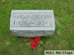 Marian J Dickson