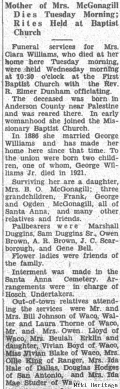 Clara Ann Lloyd Williams