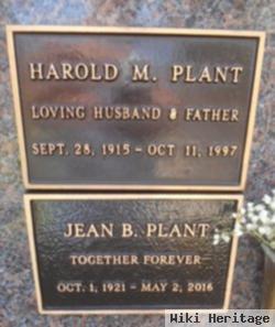 Harold M Plant