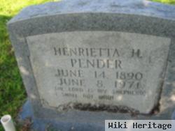 Henrietta H Pender