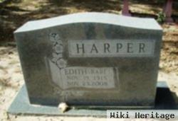 Edith "babe" Mcanally Harper