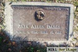 Zata Clyde Allen Dabbs