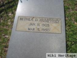 Bethea D Humphrey