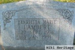 Henrietta Marie Lambert