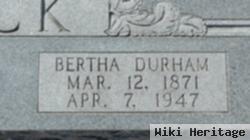 Bertha Durham Black