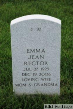 Emma "jean" Rector