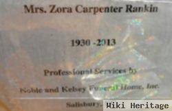 Zora Mae Carpenter Rankin