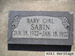 Baby Girl Sabin