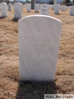 Frederick H Nash