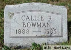 Callie R Bowman