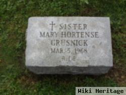 Sr Mary Hortense Grusnick