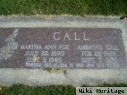 Martha Ann Fox Call