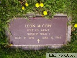 Pvt Leon Milton Cope