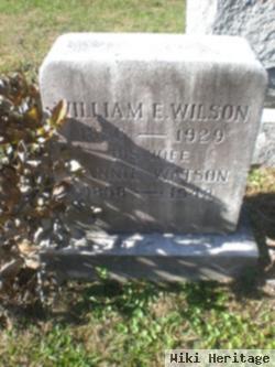 William E Wilson