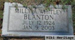 Milly A Whitley Blanton