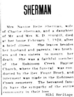 Nannie Bell Sturgill Sherman