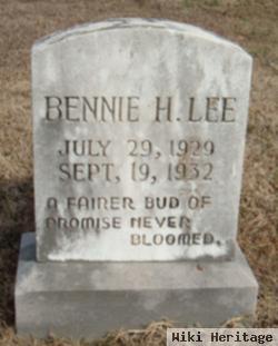 Bennie H Lee