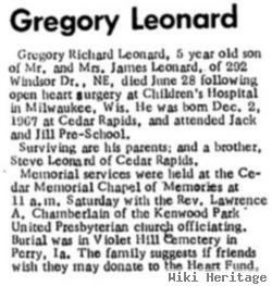 Gregory R Leonard