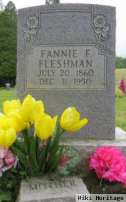 Melcinia Frances "fannie" Martin Fleshman