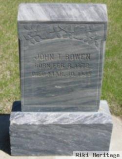 John T Bowen