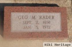 George M Rader